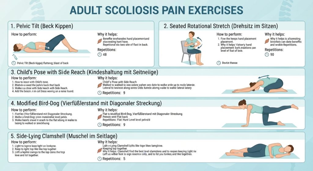 Adult scoliosis pain Exercises