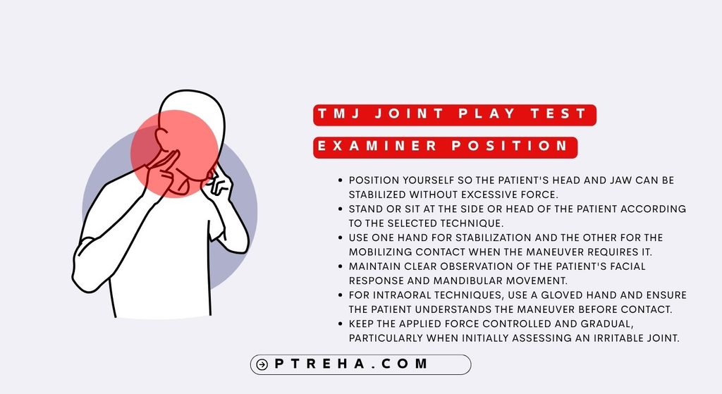 TMJ joint play test TMJ joint play test