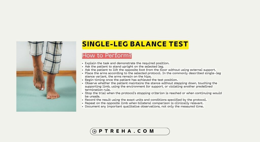Single-Leg Balance Test Single-Leg Balance Test