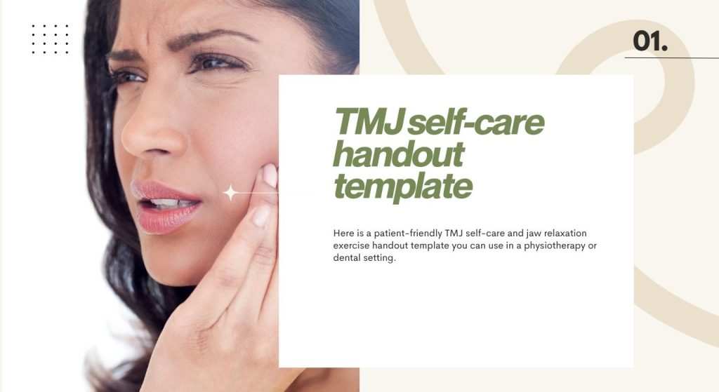 TMJ self-care