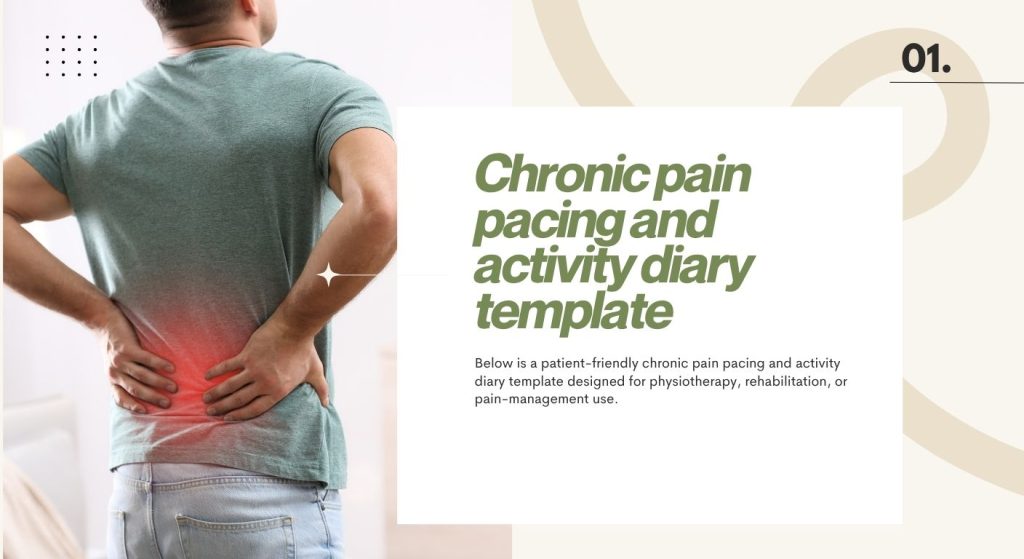 Chronic pain pacing Chronic pain pacing