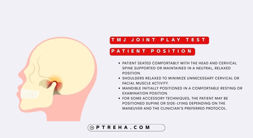 TMJ joint play test TMJ joint play test