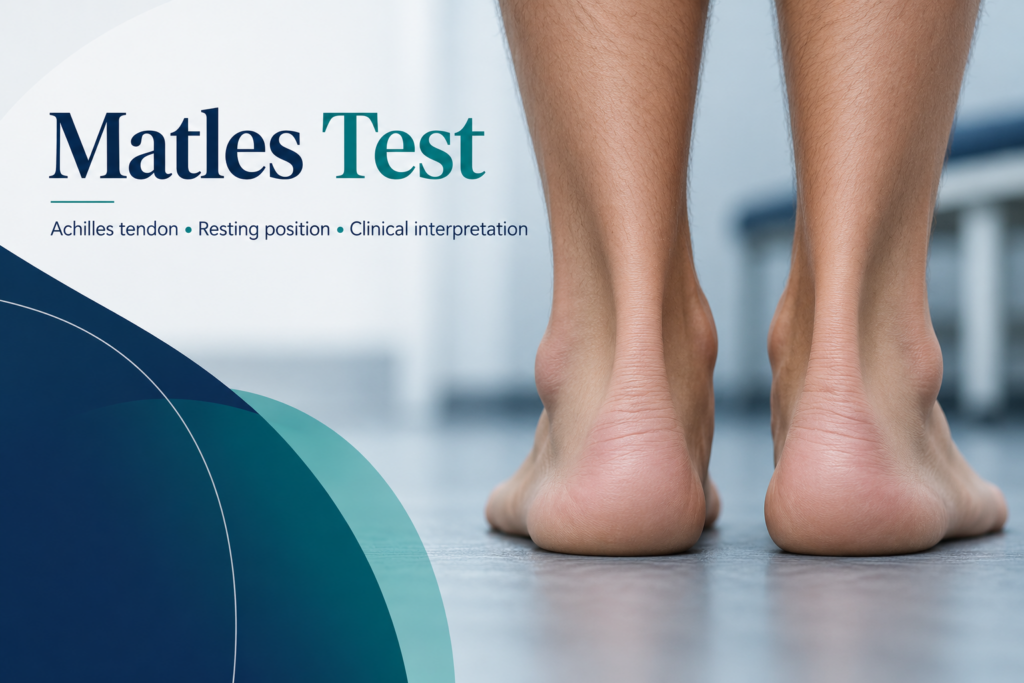 Matles Test article cover showing the posterior heels and Achilles tendon region.