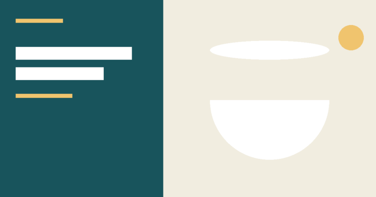 Bowl with yogurt on a teal and cream background, illustrating snacks for bone, joint, and muscle health