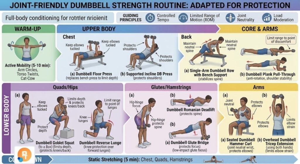 Joint-Friendly Dumbbell Dumbbell strength